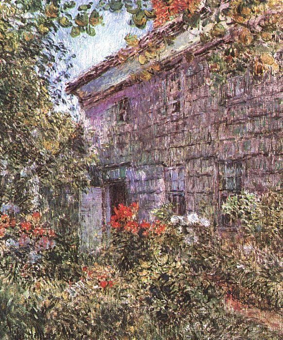 Old House and Garden at East Hampton, Long Island, Childe Hassam